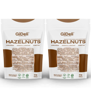 Haselnüsse 10kg - Geschält Ungesalzen Ganze | GiDeli