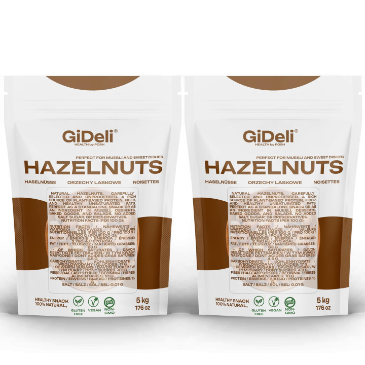 Haselnüsse 10kg - Geschält Ungesalzen Ganze | GiDeli