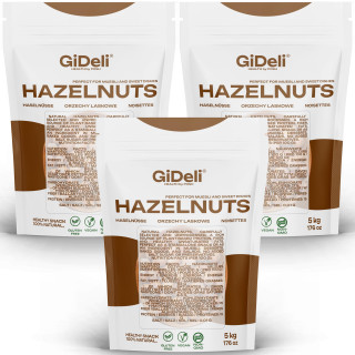Haselnüsse 15kg - Geschält Ungesalzen Ganze | GiDeli