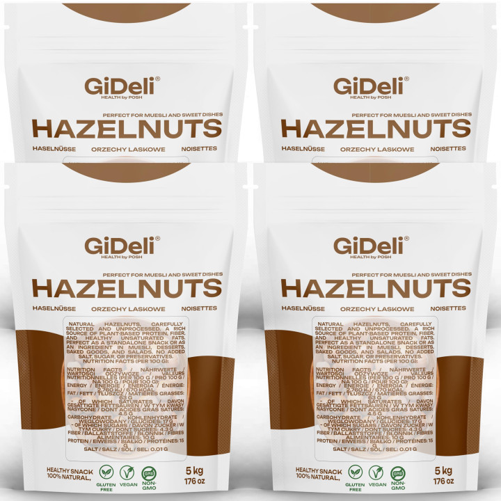 Haselnüsse 20kg - Geschält Ungesalzen Ganze | GiDeli