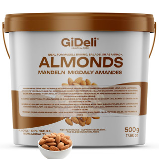 Mandeln 500g - Naturbelassen Ungesalzen Rohkost | GiDeli