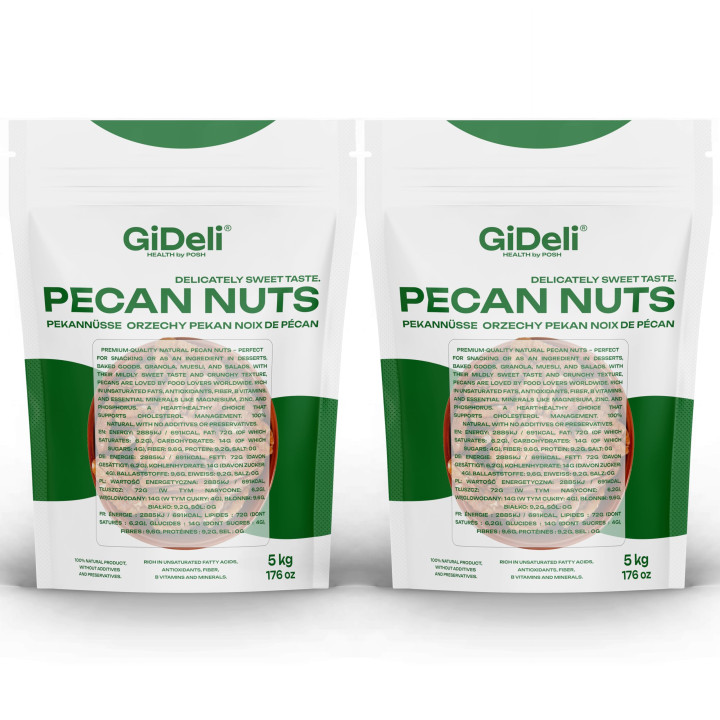 Pekannüsse 10kg - Ungesalzen Naturbelassen Ganze | GiDeli
