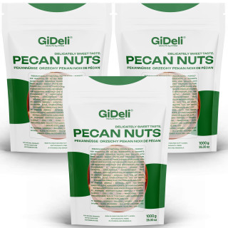 Pekannüsse 3kg - Ungesalzen Naturbelassen Ganze | GiDeli