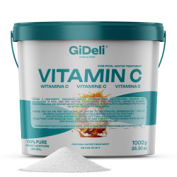 Vitamin C Pulver 1kg Chlorneutralisation Pool Spa Aquarium Wasserpflege GiDeli