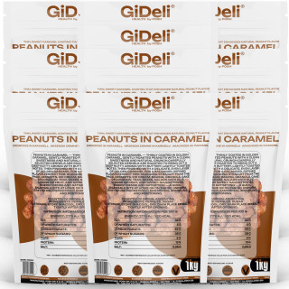 Gebrannte Erdnüsse 10kg - Karamell Süß Knusprig | GiDeli