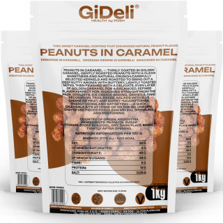 Gebrannte Erdnüsse 3kg - Karamell Süß Knusprig | GiDeli