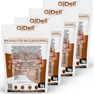 Gebrannte Erdnüsse 4kg - Karamell Süß Knusprig | GiDeli