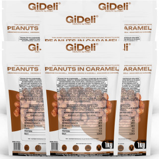 Gebrannte Erdnüsse 6kg - Karamell Süß Knusprig | GiDeli