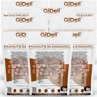 Gebrannte Erdnüsse 8kg - Karamell Süß Knusprig | GiDeli
