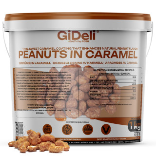 Gebrannte Erdnüsse 1kg - Karamell Süß Knusprig | GiDeli