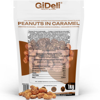 Gebrannte Erdnüsse 1kg - Karamell Süß Knusprig | GiDeli