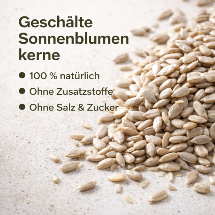 Sonnenblumenkerne 100g - Geschält Roh Vegan Natur | GiDeli
