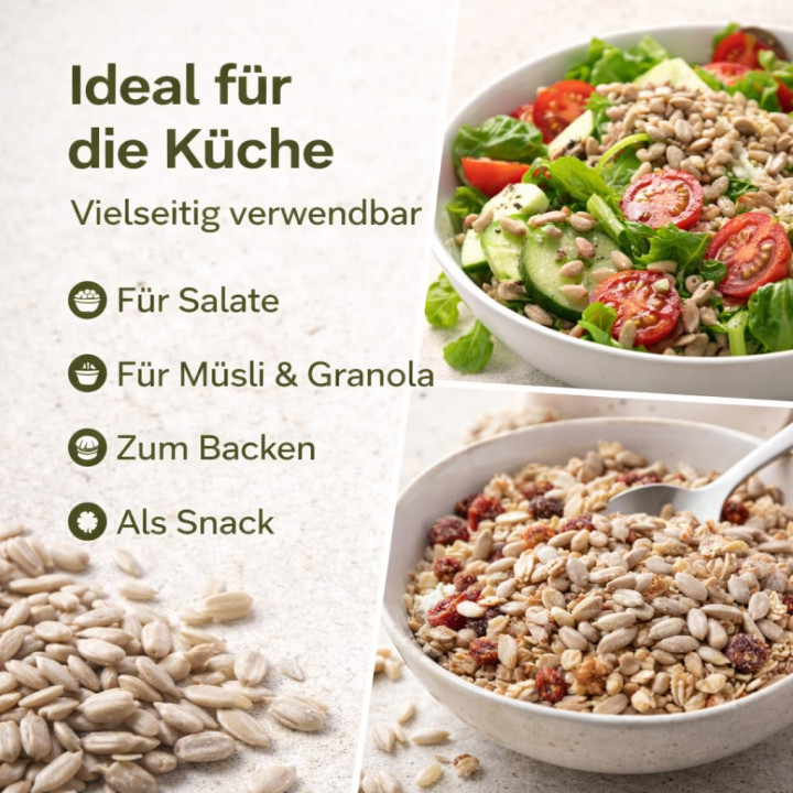 Sonnenblumenkerne 100g - Geschält Roh Vegan Natur | GiDeli