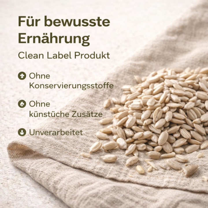 Sonnenblumenkerne 500g - Geschält Roh Vegan Natur | GiDeli