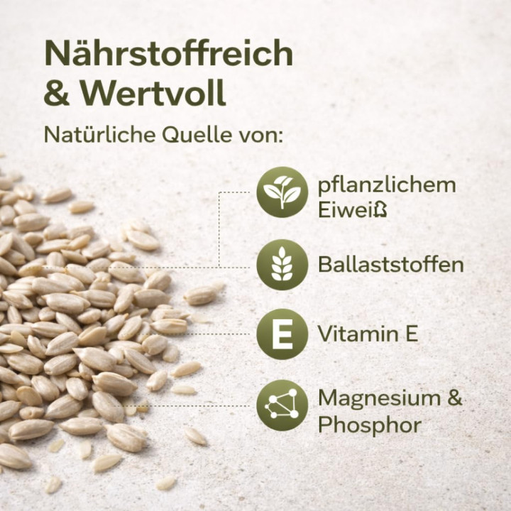 Sonnenblumenkerne 5kg - Geschält Roh Vegan Natur | GiDeli