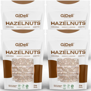 Haselnüsse 20kg - Geschält Ungesalzen Ganze | GiDeli