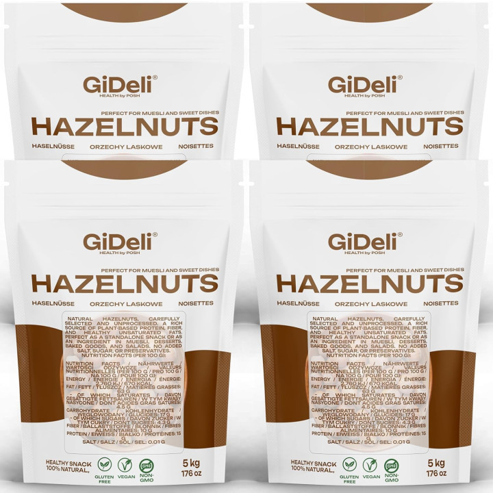 Haselnüsse 20kg - Geschält Ungesalzen Ganze | GiDeli