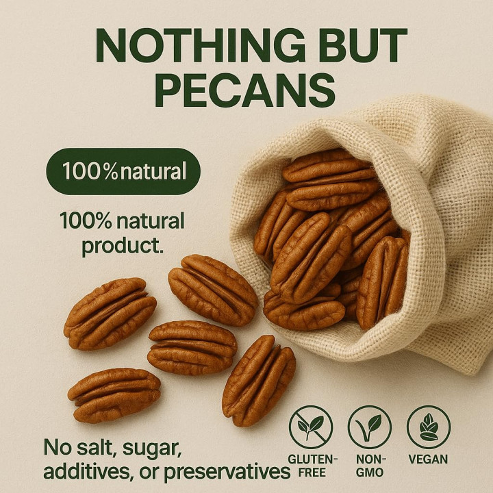 Pekannüsse 10kg - Ungesalzen Naturbelassen Ganze | GiDeli