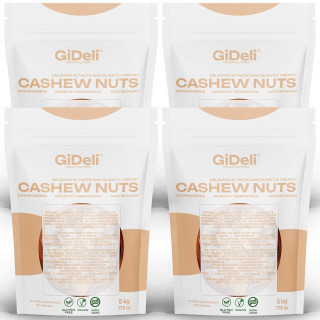 Cashewkerne 20kg - Ganze Kerne Ungesalzen | GiDeli