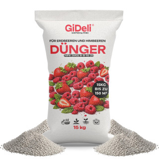 Dünger Erdbeeren Himbeer 15kg - NPK 9-9-15 | GiDeli