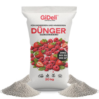 Dünger Erdbeeren Himbeer 20kg - NPK 9-9-15 | GiDeli
