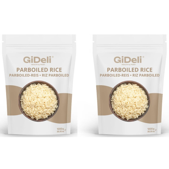 Parboiled Reis 2kg - Langkorn Locker Nährstoffreich | GiDeli