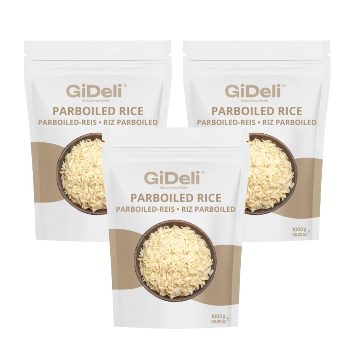 Parboiled Reis 3kg - Langkorn Locker Nährstoffreich | GiDeli