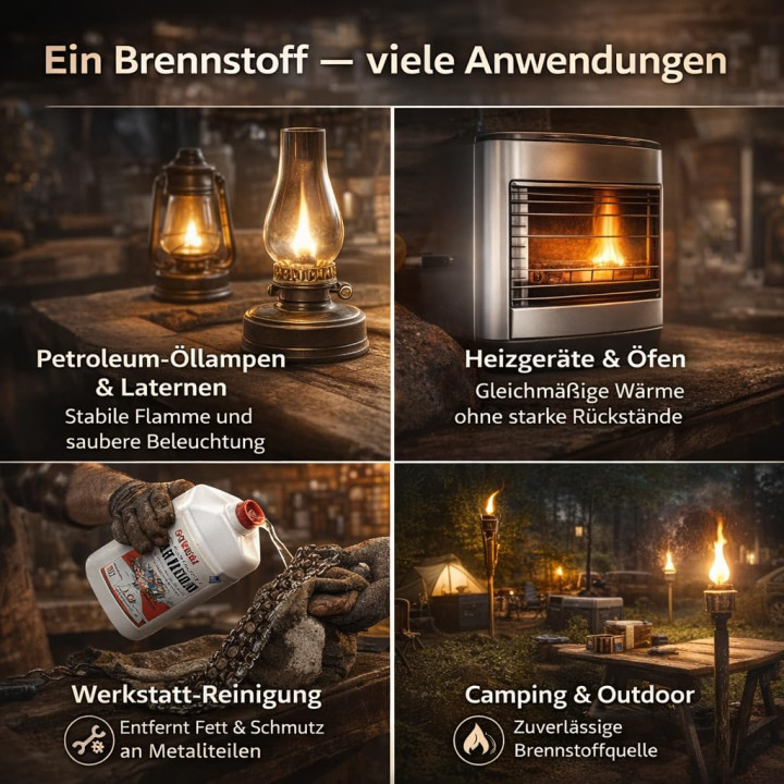 Petroleum 10L - Lampenöl Hochrein Gerucharm | GiDeli