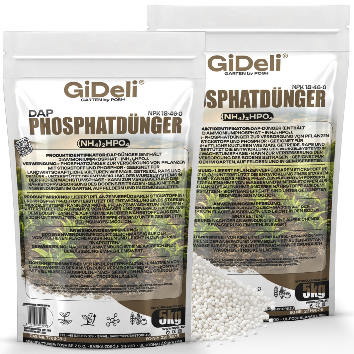 DAP 10kg - Phosphatdünger Mais Getreide Granulat | GiDeli
