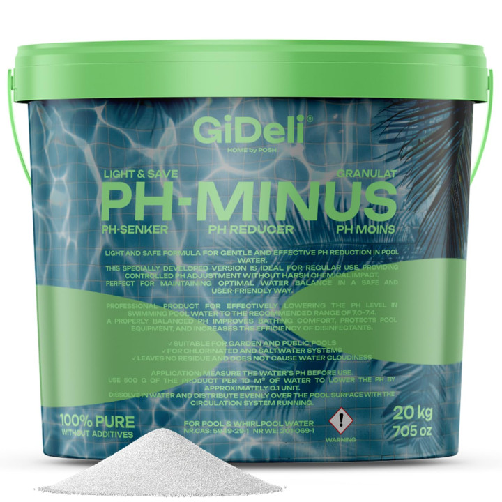 pH Minus Light 20kg - Granulat pH-Senker Pool | GiDeli