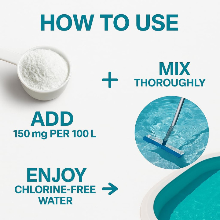 Vitamin C Pulver 1kg - Chlorneutralisation Pool Spa | GiDeli