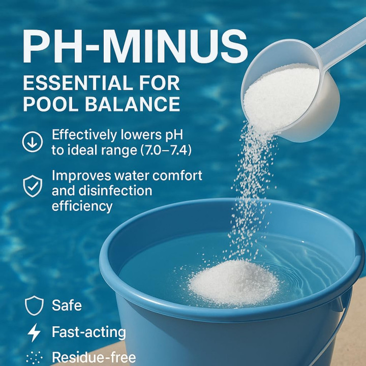 pH Minus 10kg - Granulat pH-Senker Pool Whirlpool | GiDeli