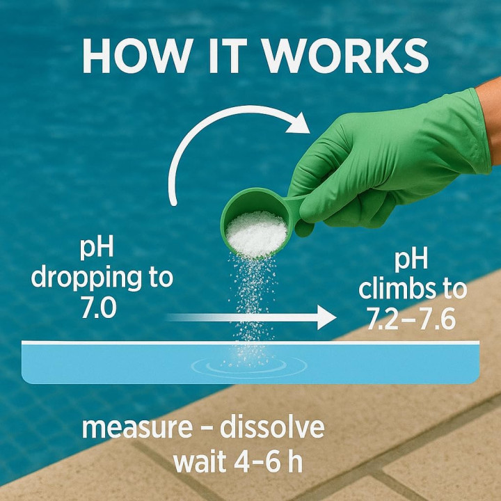 pH Plus Granulat 3kg - pH-Heber Pool Whirlpool | GiDeli
