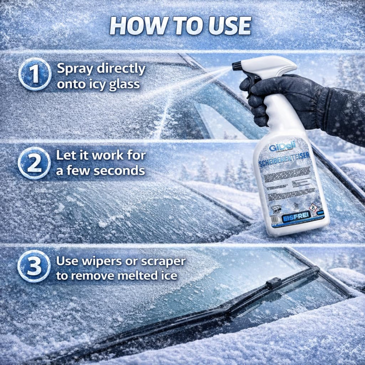 Scheibenenteiser Spray 750ml - Auto Winter | GiDeli