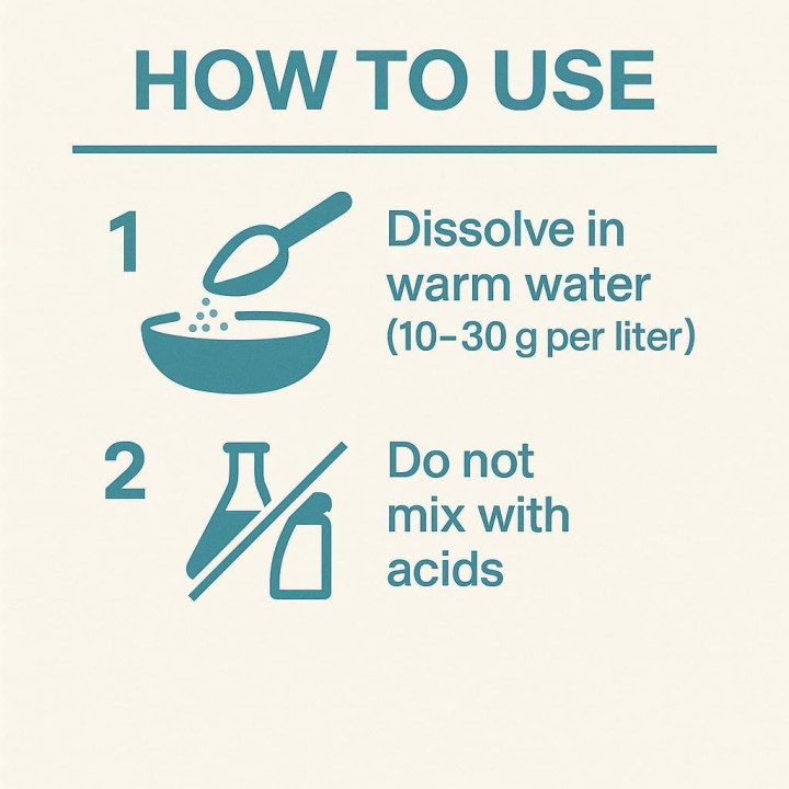 Waschsoda 10kg - Natriumcarbonat Na2CO3 Kalziniert | GiDeli