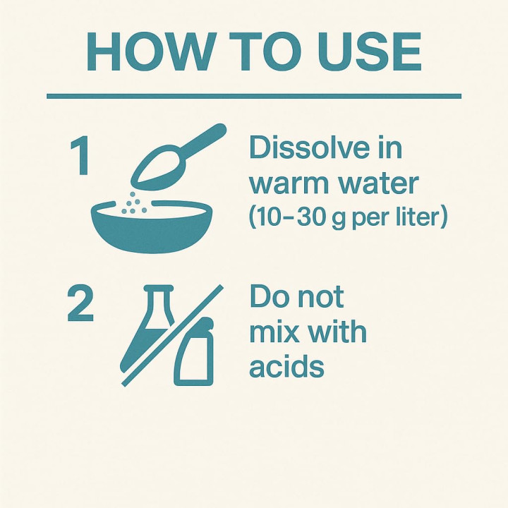 Waschsoda 10kg - Natriumcarbonat Na2CO3 Kalziniert | GiDeli