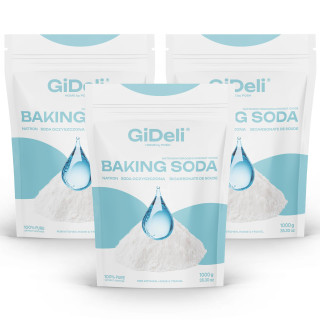 Natron 3kg - Lebensmittelqualität Natriumbicarbonat | GiDeli