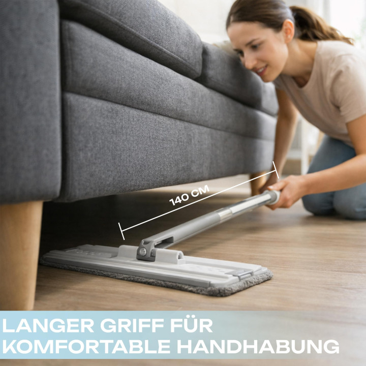 Wischmopp und Eimer - Set Flach Squeeze 360° 3 | GiDeli