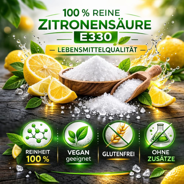 Zitronensäure 10kg - Entkalker Citric Acid | GiDeli
