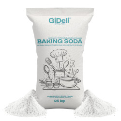 Natron 25kg Lebensmittelqualität Natriumbicarbonat Backen Putzen Haushalt GiDeli