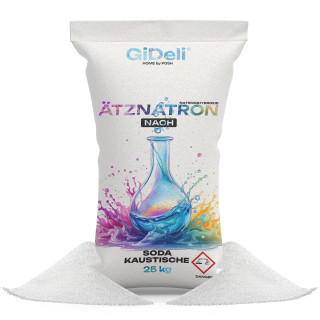 Ätznatron 25kg - Natriumhydroxid NaOH 99% | GiDeli