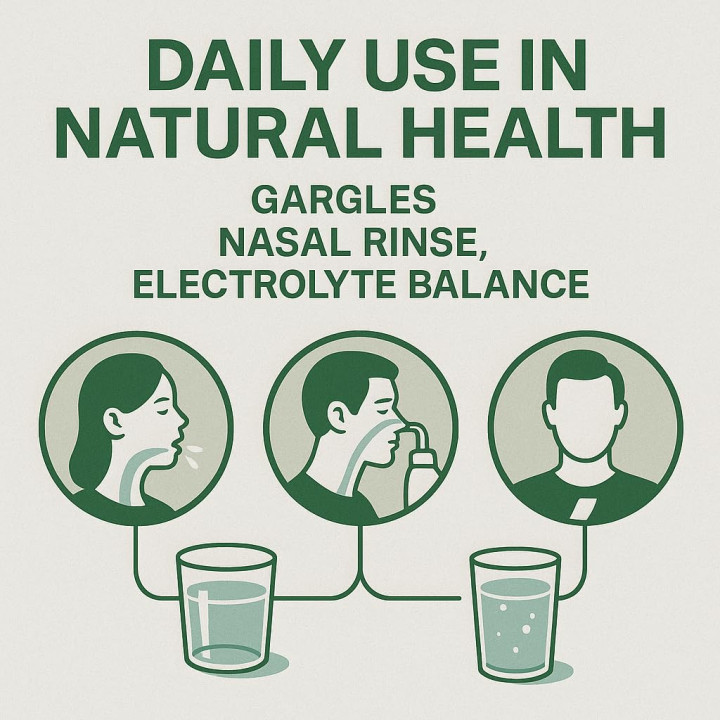 Steinsalz 20kg - Grob Speisesalz Badesalz Streusalz | GiDeli