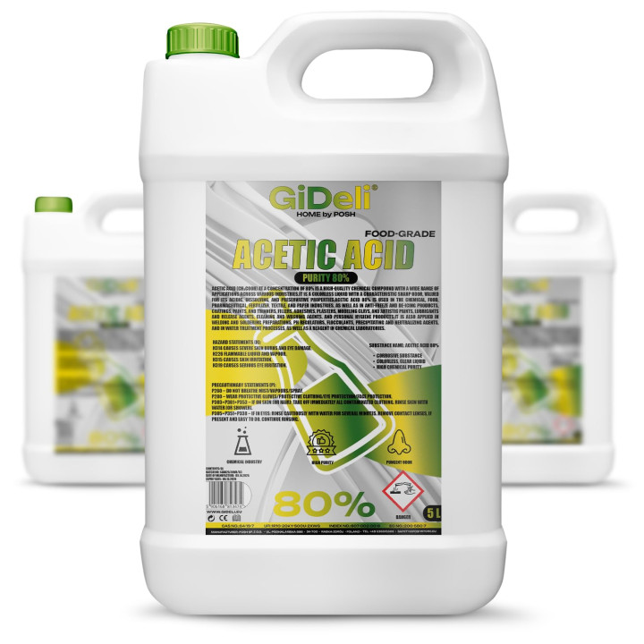 Essigsäure 80% 15L - Konzentrat Reinigung | GiDeli