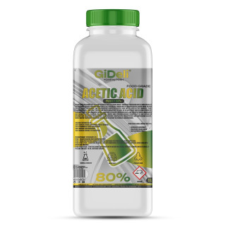 Essigsäure 80% 1L - Konzentrat Reinigung Entkalkung | GiDeli