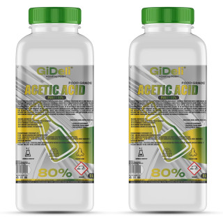Essigsäure 80% 2L - Konzentrat Reinigung Entkalkung | GiDeli