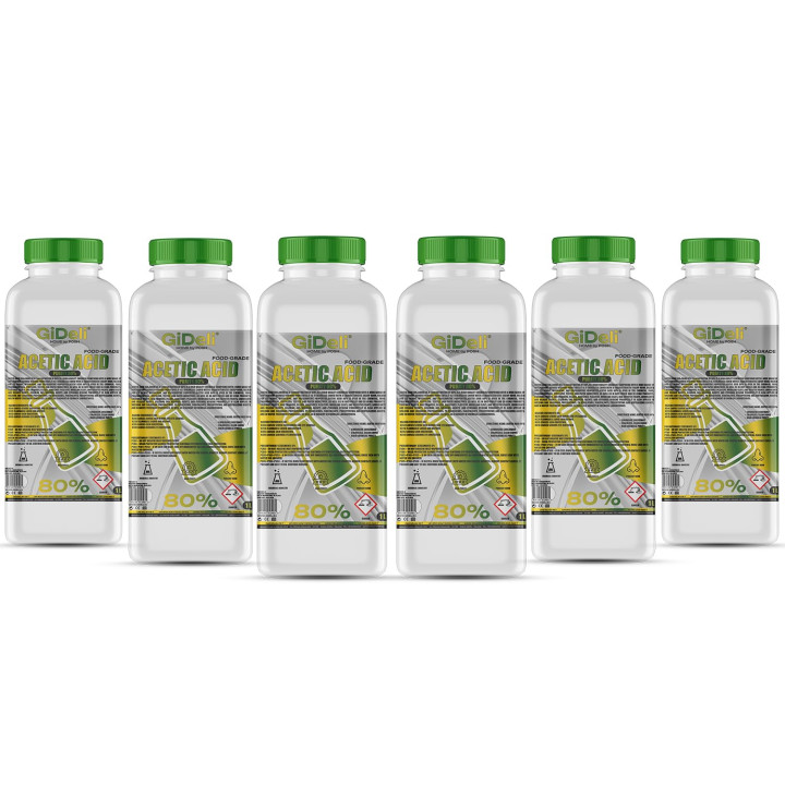 Essigsäure 80% 6L - Konzentrat Reinigung Entkalkung | GiDeli