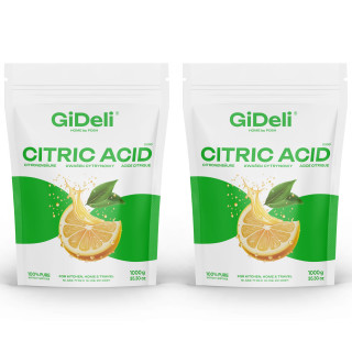 Zitronensäure 2kg - Entkalker Citric Acid | GiDeli