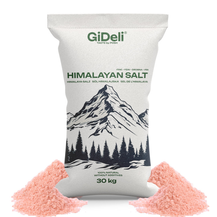 Himalayasalz 30kg - Rosa Fein Kristallsalz | GiDeli