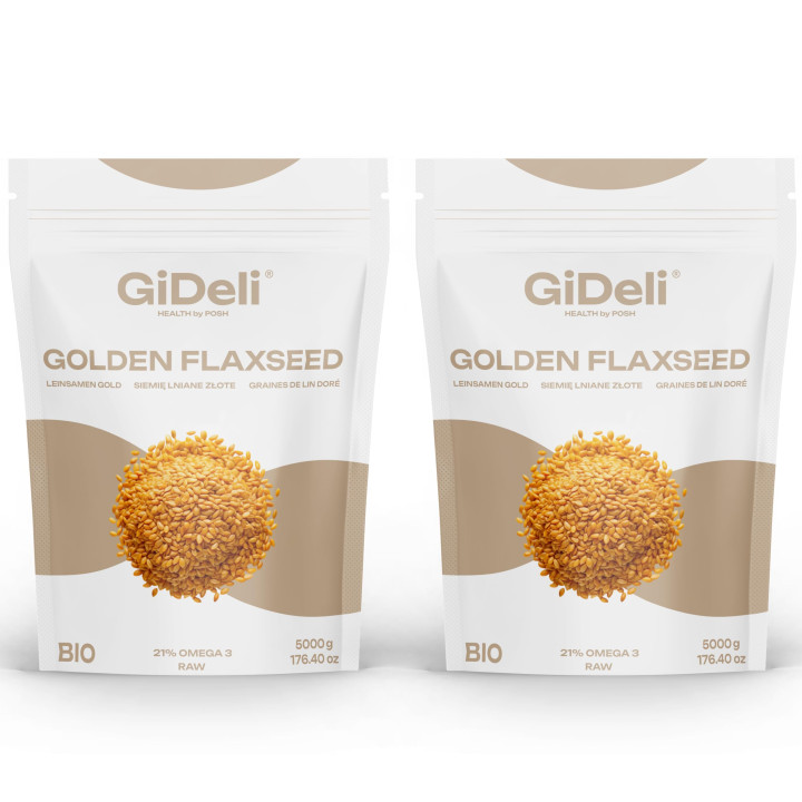 Goldene Leinsamen 10kg - Ganze Körner Vegan Natur | GiDeli