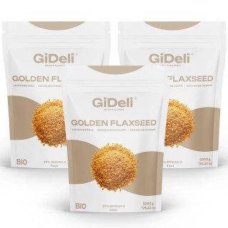 Goldene Leinsamen 15kg - Ganze Körner Vegan Natur | GiDeli